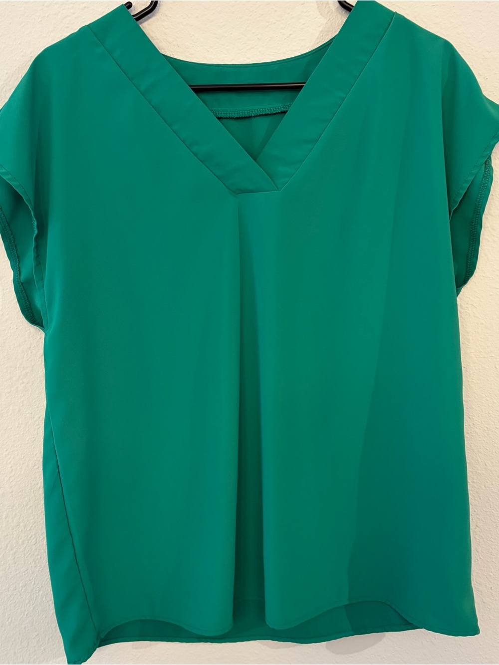 Women’s V-Neck Cap Sleeve Top - Green